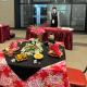 創意餐桌佈置大專組金牌：宏國德霖科技大學周怡均同學與其作品