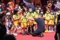 幼兒園獻唱《老山歌》、《來去新北市》及《平板山歌》三首客家歌曲