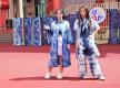 亞東科技大學永續衣櫃動態服裝秀，11位大一及大二學生及5位社區婦女自行擔任模特兒，展示30多套服裝